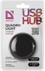 Хаб DEFENDER Quadro Light, USB 2.0, 4 порта