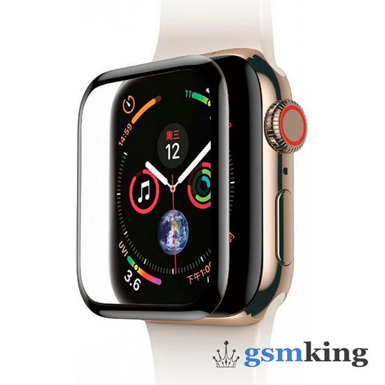 Baseus 0.3mm Full-screen Curved Tempered Film 40mm for AP Watch 4 Black SGAPWA4-A01