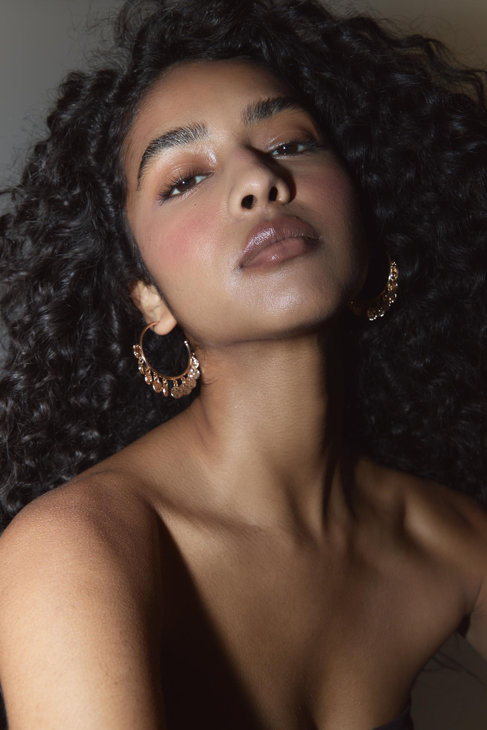 STRADIVARIUS Мини-серьги-кольца из бисера, золотой