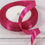 Лента Атласная 1,2см х 28м Сатин (Малиновый)