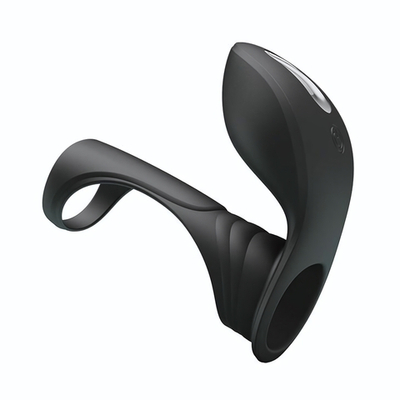 Черная насадка на пенис с вибрацией Vibration Penis Sleeve II (Цвет: черный)