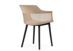 Пластиковый стул Crocs beige / black