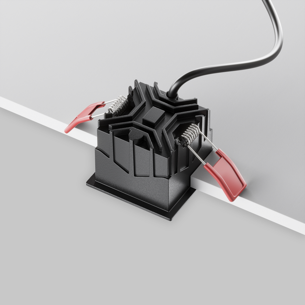 Встраиваемый светодиодный светильник Maytoni Alfa LED DL043-01-10W4K-SQ-B-1