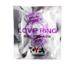 Фиолетовое виброкольцо с двумя вибропульками (Цвет: фиолетовый)