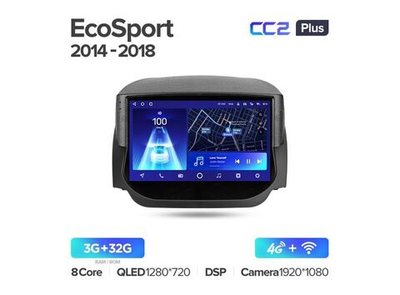 Магнитола Teyes CC2 Plus 3-32 Ford EcoSport 2014-2018 9.0"
