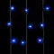 Светодиодный занавес 1*6 м., 600 синих LED ламп, черный провод ПВХ, LTC (PCL601-11-2B)