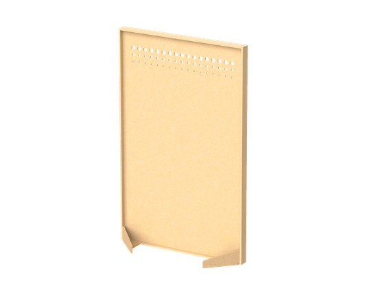 Перегородка с декором   "Фритты" 120х40х160