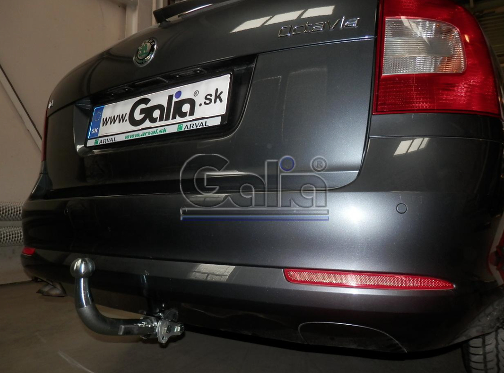 Фаркоп оцинкованный Galia S086C для Skoda Octavia II седан/универсал 2005-2013, Skoda Octavia Scout 2008-2013(паспорт и сертификат в комплекте)(без электрики)