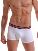 Мужские боксеры с резинкой в полоску (Размер: XXL) (Цвет: белый)