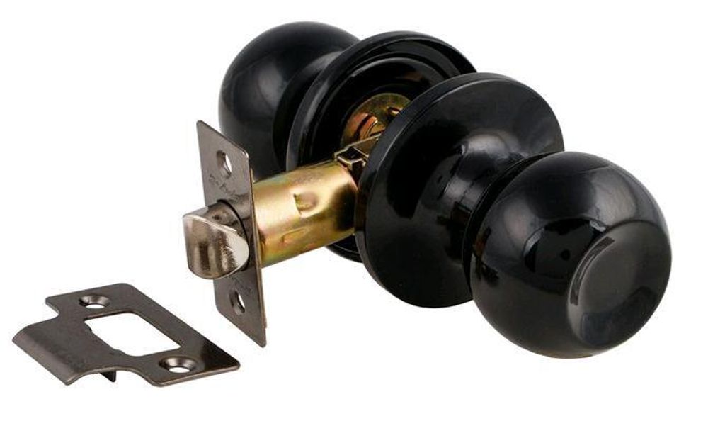 Защелка-Комплект  S-Locked 6072-05 PS BL круглая пустая ЧЕРНЫЙ /121335