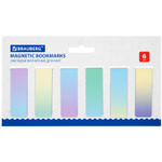 Закладки для книг МАГНИТНЫЕ "GRADIENT" набор 12 шт. 60x20 мм BRAUBERG (4 штуки в упаковке)