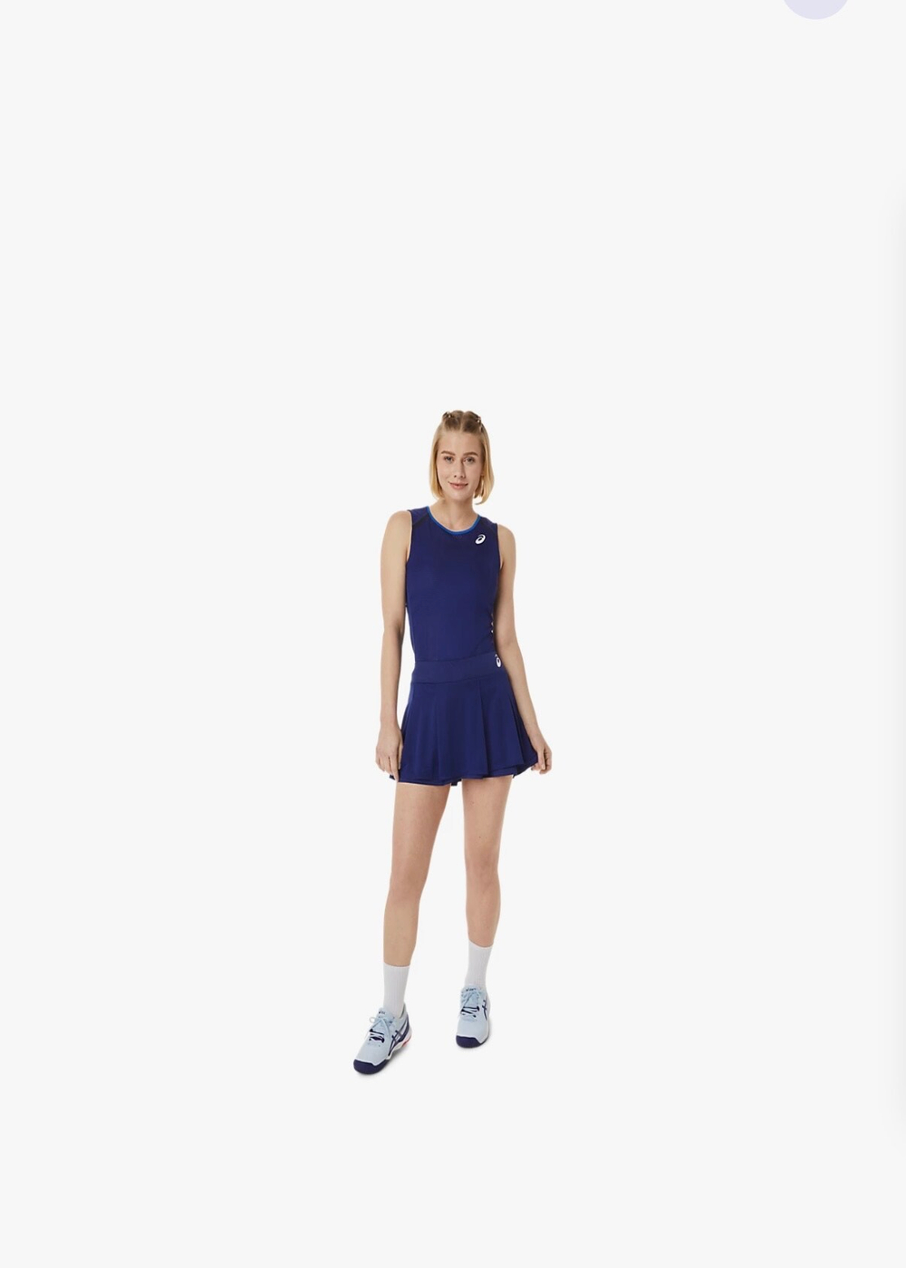 ASICS, MATCH SKORT, DIVE BLUE, WOMEN, S