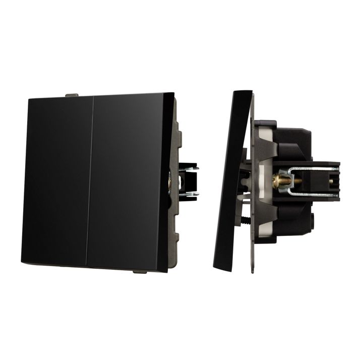Механизм выключателя управления шторами SWT-TENDO-MKR2-PL-BK (230V, 10A) Arlight 054139