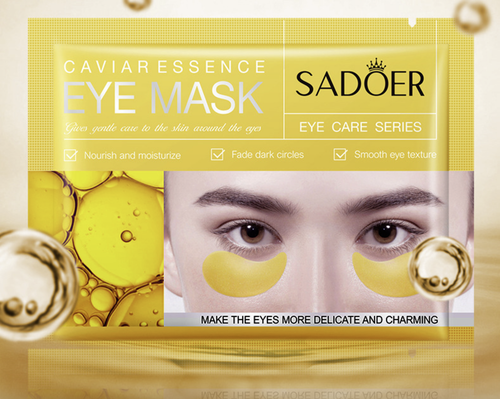 Увлажняющие-гидрогелевые патчи для области вокруг глаз, с экстрактом икры, 1 пара, 7,5 гр