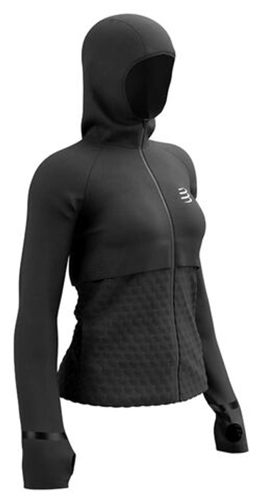 Женская теннисная куртка Compressport Winter Insulated 10/10 - черный