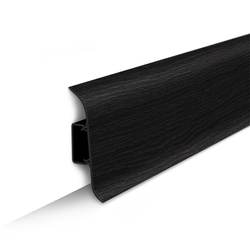 Плинтус ПВХ Идеал Классик 302 Венге черный 2200х70х22 мм