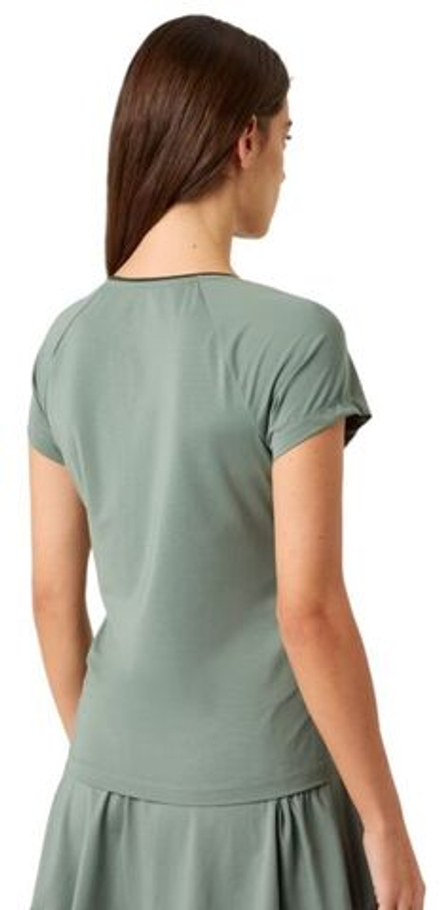 Женская теннисная футболка Björn Borg Ace V-Neck - зеленый