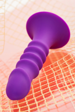 Анальный фаллоимитатор A-Toys Drilly фиолетовый 14 см