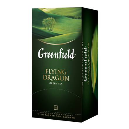 Чай зеленый в пакетиках Greenfield Flying Dragon, 25 пак