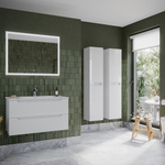 Тумба подвесная под раковину Sancos Norma 2.0, белый глянец 890х450х500