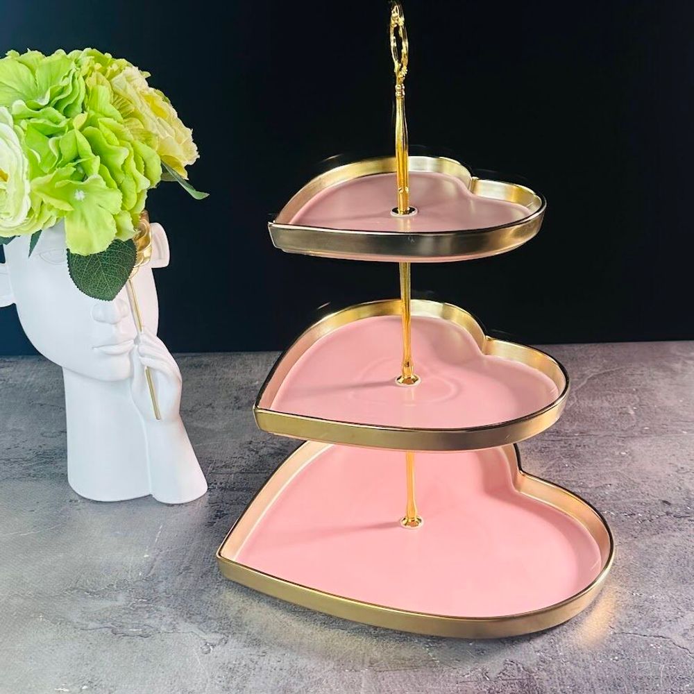 Lenardi 122-047 Трехъярусная этажерка MULTICOLOR в под.уп.(х6)Фарфор