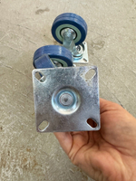 Колесо серое поворотное 75 мм (SCG93)