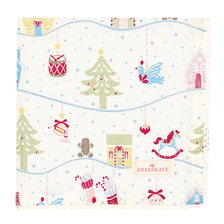 Салфетка Laura christmas white