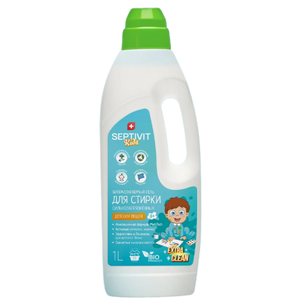 Гель для стирки Septivit KIDS EXTRA CLEAN Детское Белье 1 л