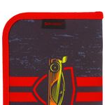 Пенал BRAUBERG с наполнением, 1 отделение, откидная планка, 24 предмета, 21x14 см, "Yellow car", 229292