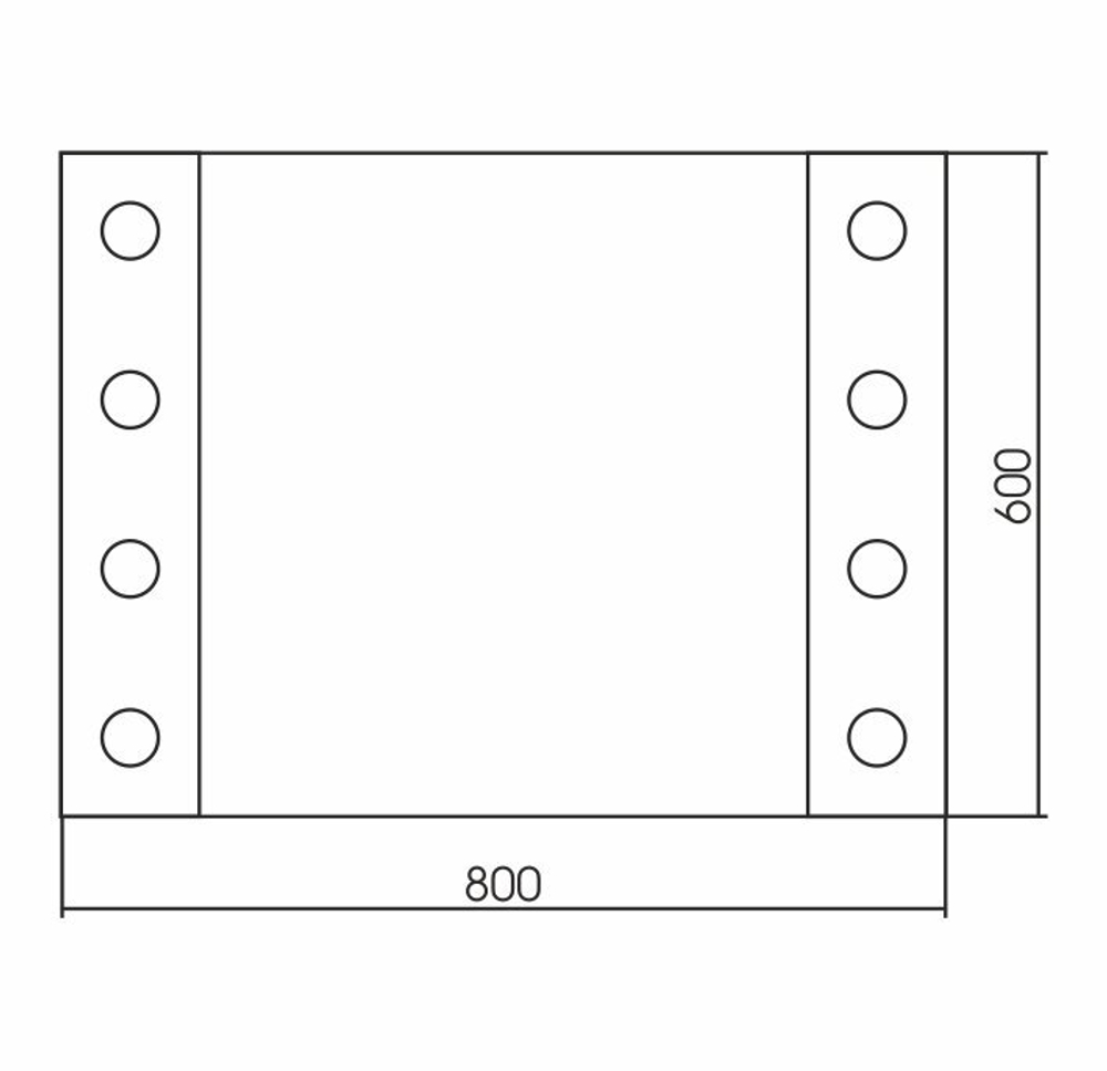 Зеркало GROSSMAN STYLE 80х60 с LED подсветкой