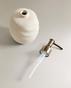 Zara Home дозатор для жидкого мыла, керамика, экрю