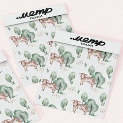 Ткань шифон сказочные коровки