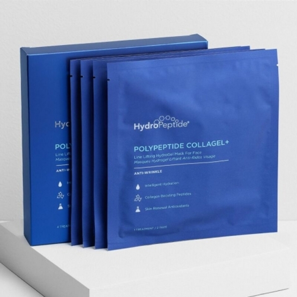HydroPeptide Гидрогелевая маска для лица с эффектом лифтинга 4шт. | POLYPEPTIDE COLLAGEL+ FACE