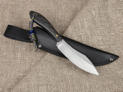 Нож для бушкрафта "Канадец XL", сталь VG-10/Elmax, рукоять карбон (черный спейсер)