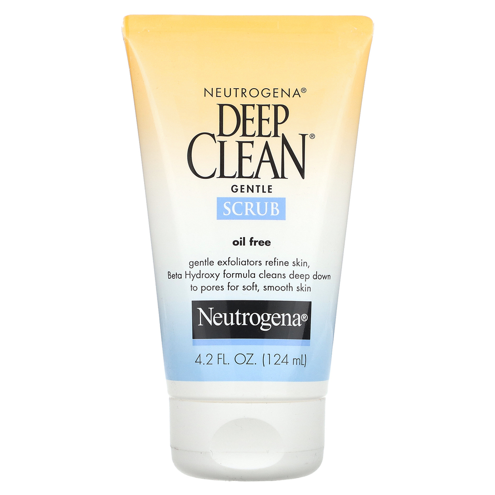 Neutrogena, Deep Clean, нежный скраб, 124 мл (4,2 жидк. унции)