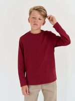 Лонгслив базовый "Бордо" 7+