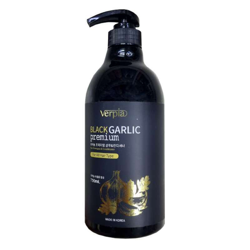 "JUNO Verpia" Укрепляющий шампунь-кондиционер с экстрактом черного чеснока, 750 мл