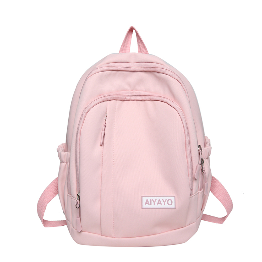 OUZIHUANG Nylon Backpack Large Unisex Pink/Blue/White/Black/Yellow/Green
