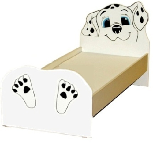 Кровать "Долматинец" , 1232*632*750, цветной ЛДСП