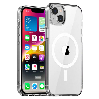 Чехол накладка iPhone 15 6.1" Gurdini Alba Series Protective with Magsafe Clear