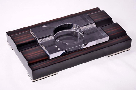 Пепельница сигарная Lubinski Макассар и хрусталь, 524-353