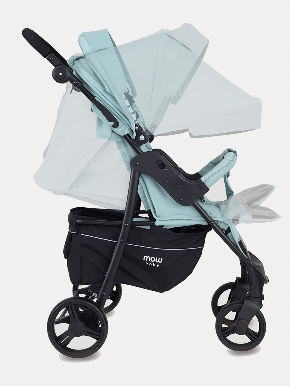 Коляска детская MOWBaby "CROSS" RA080 Mint