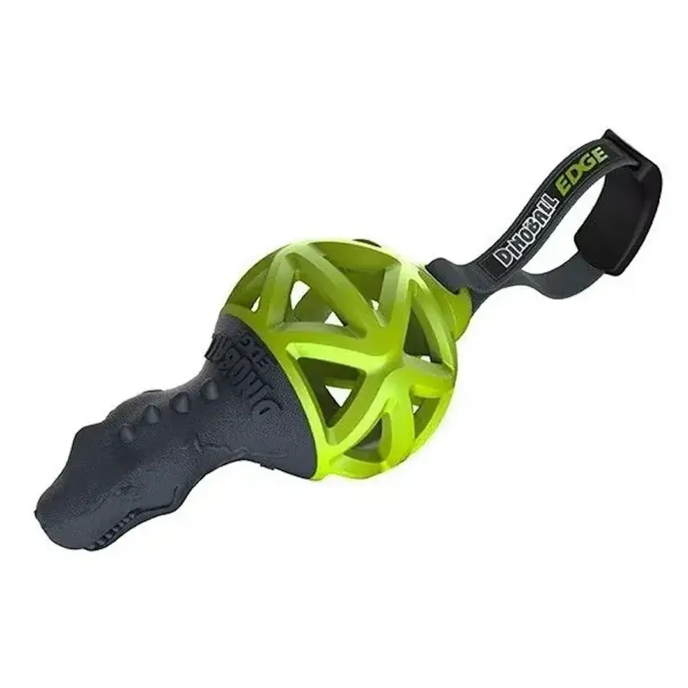 Игрушка для собак Gigwi Динобол Т-рекс, черно-зеленый, 13см Игрушка для собак Gigwi Динобол Т-рекс, черно-зеленый, 13см