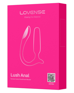 Розовый анальный вибратор с клиторальной стимуляцией Lush Anal