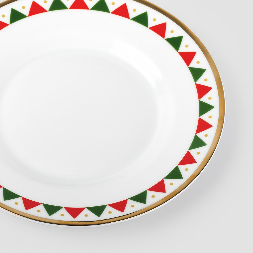 Чайная пара Farforite «Зеленая ярмарка / Зимняя ярмарка» 250 мл в подарочной коробке