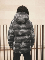 Куртка утепленная с капюшоном и флисовой подкладкой для мальчика Next Q51-579, Серый