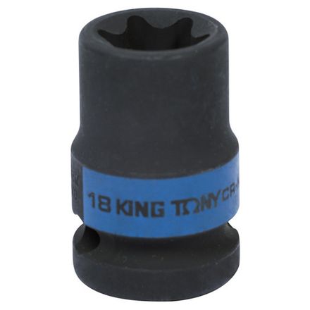 Цена на KING TONY (457518M) Головка торцевая ударная TORX Е-стандарт 1/2", E18