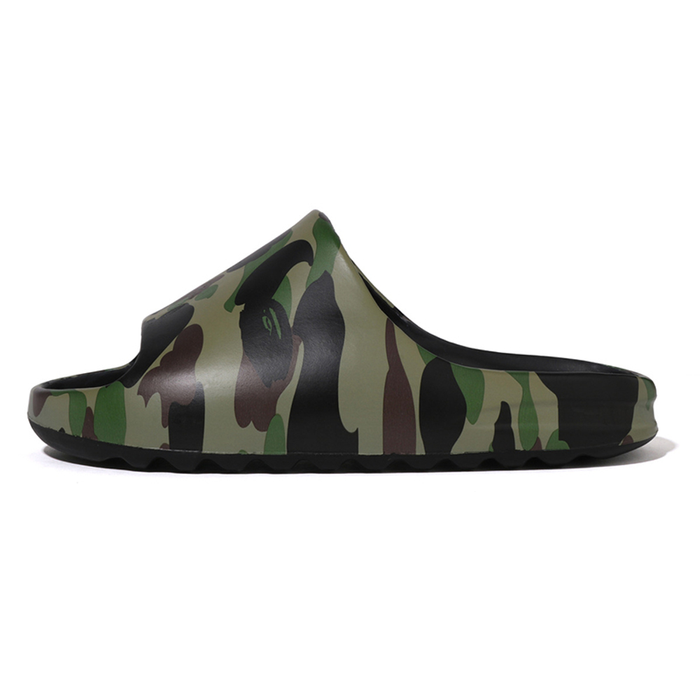A Bathing Ape Bathing Ape Slide Slippers зеленый