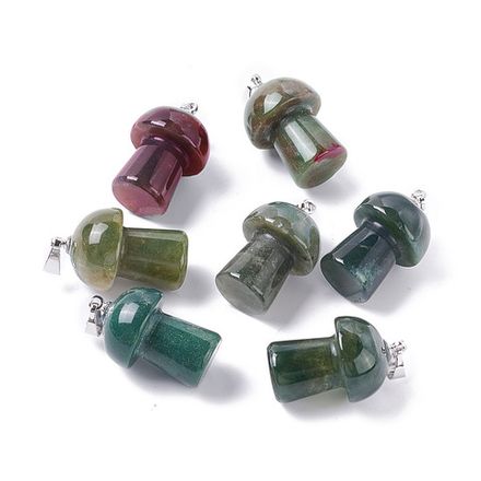 Подвеска Гриб 23мм, агат