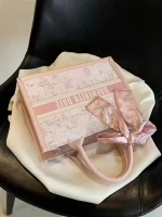 Сумка для учебы большая а4 тоут розовая y2k с бантиком